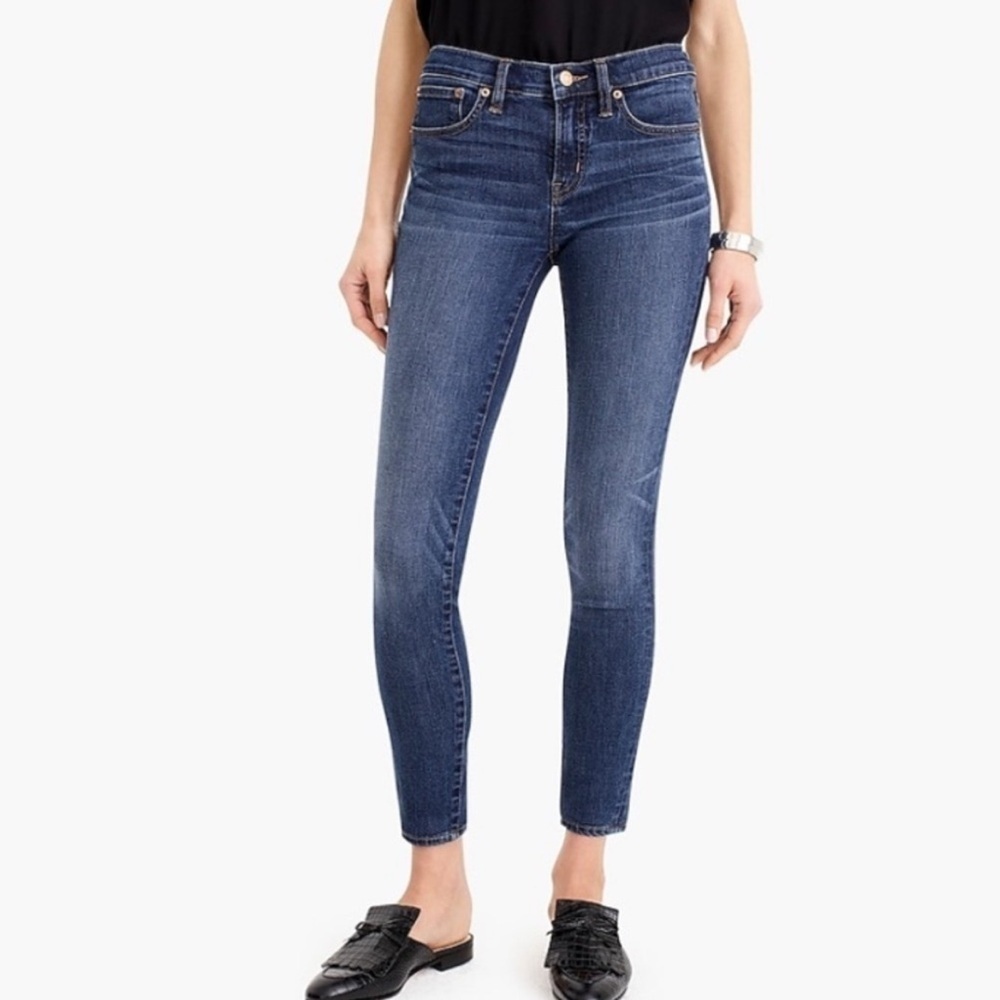 J.Crew 8" Toothpick skinny jeans